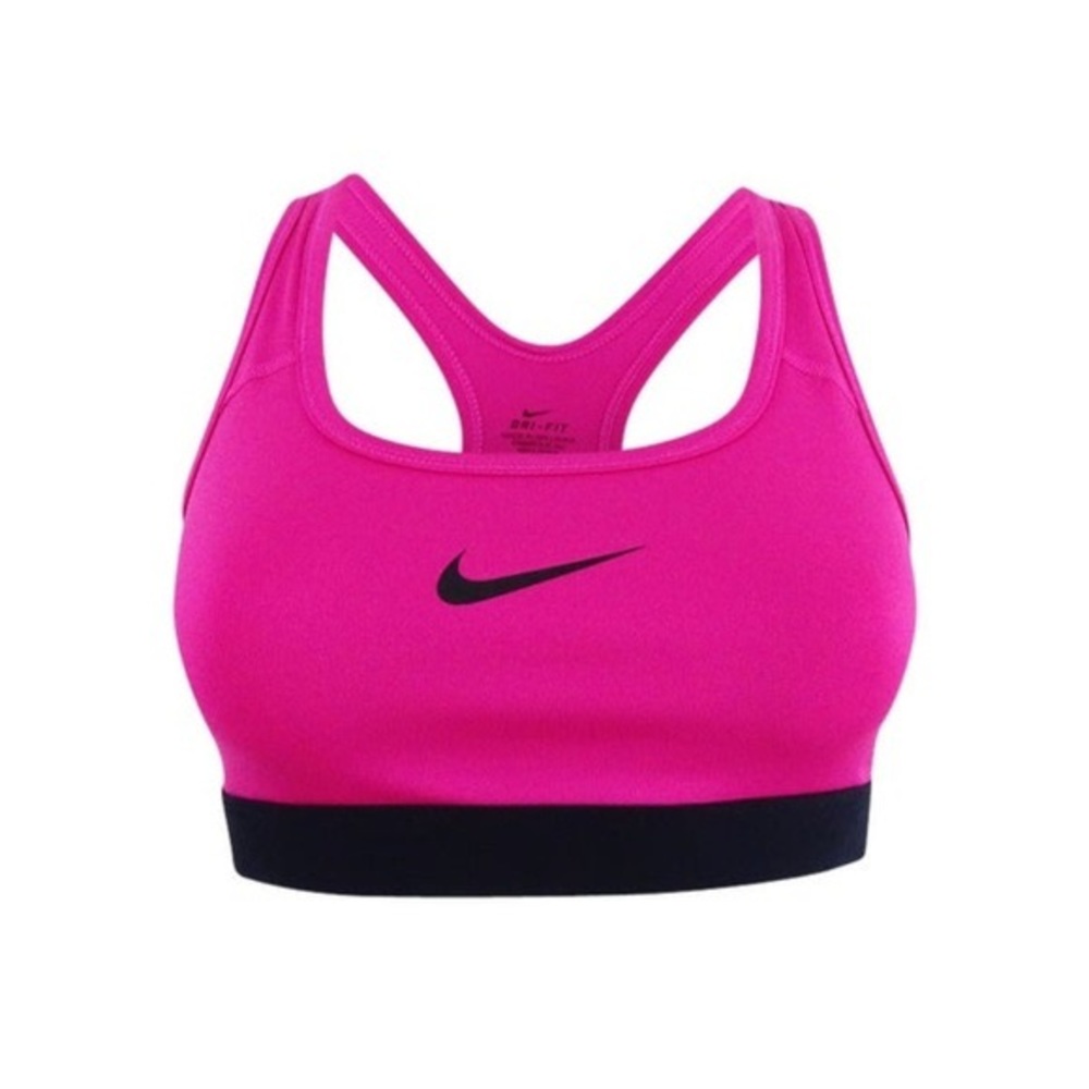 Pink nike sports bra